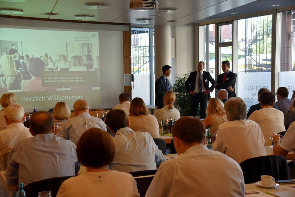 Nachbericht: Steuerberaterseminar „Gestaltung Unternehmensverkauf und -nachfolge“