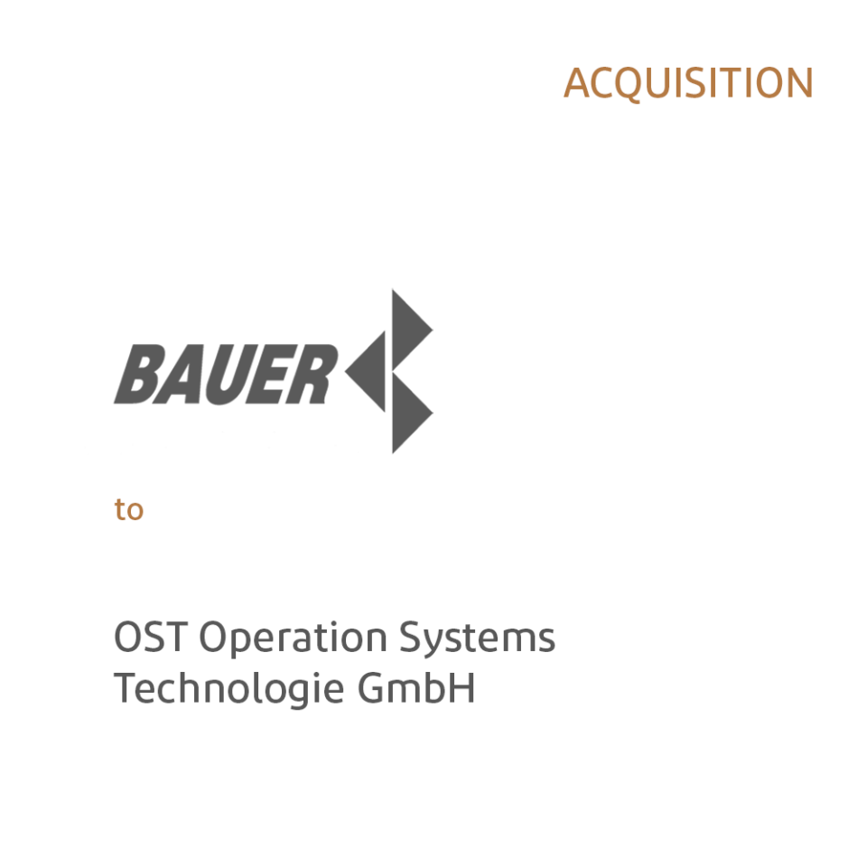 Acquisition BAUER Informationssysteme by OST Operation Systems Technologie