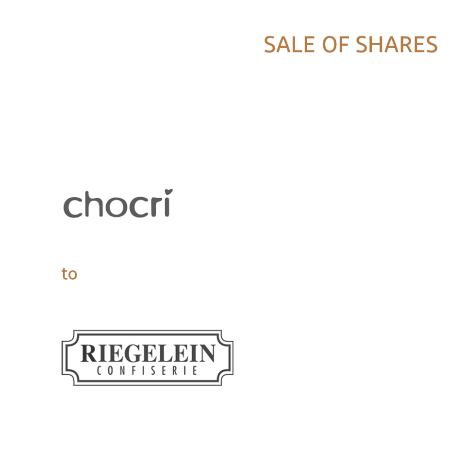 Trade Sale chocri to Riegelein