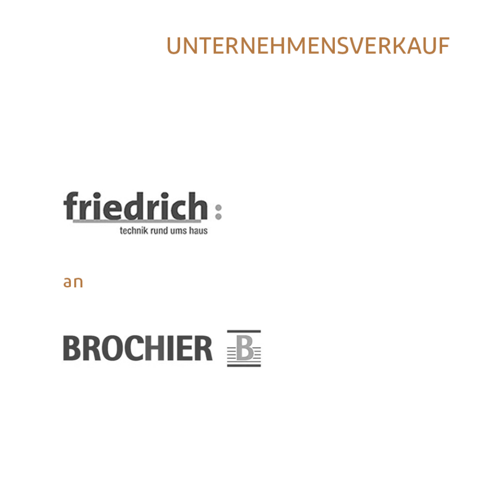 Verkauf Friedrich an Brochier
