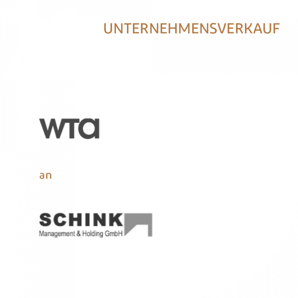 Verkauf WTA Wachsmuth an Schink Holding